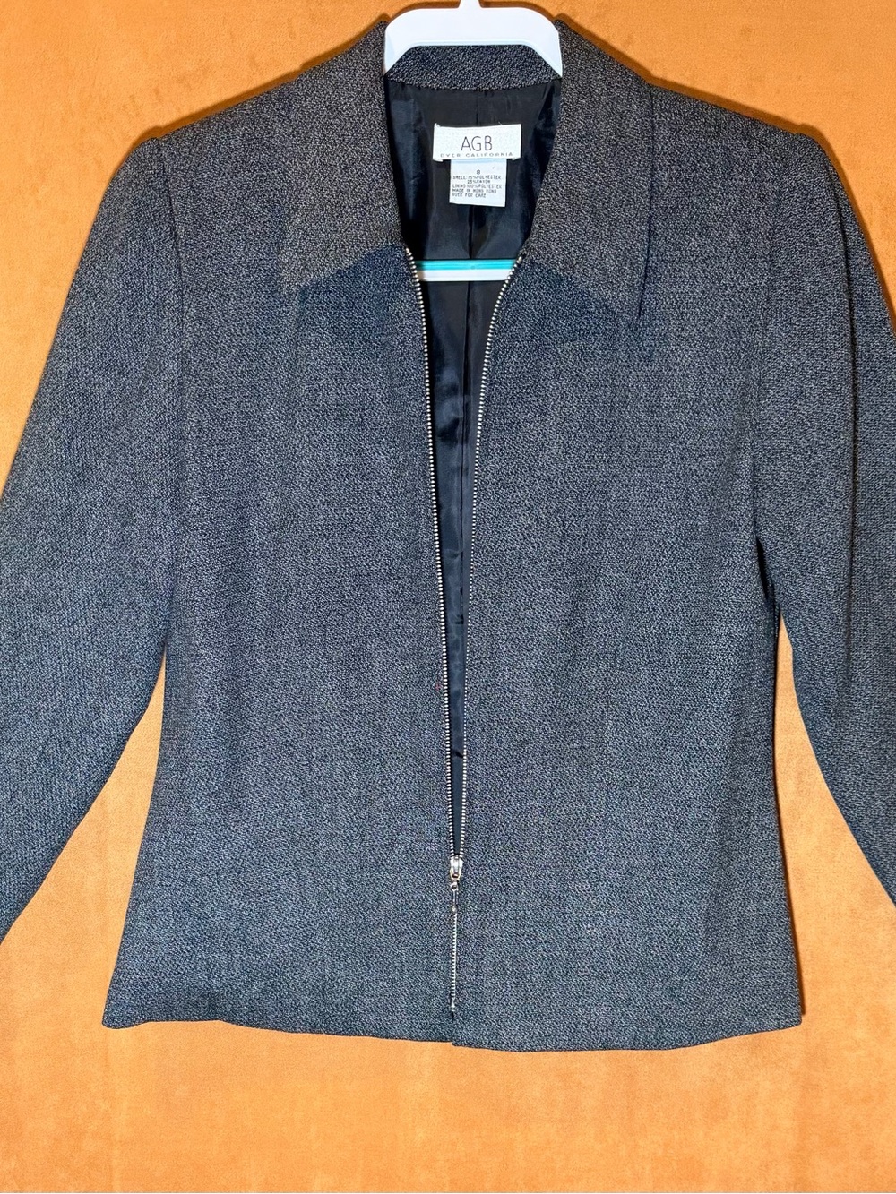 Byer California Women’s Charcoal Gray Zip-Front